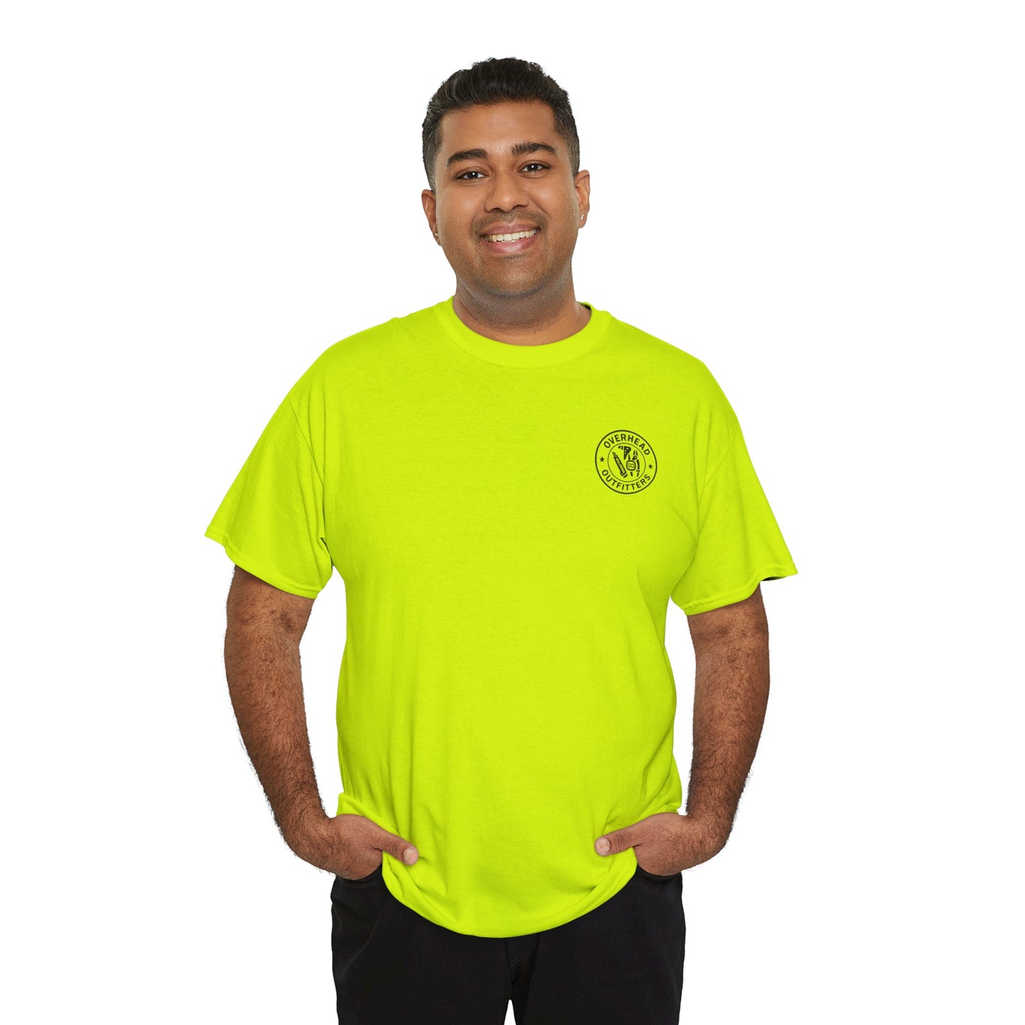 “Measure. Cut. Curse. Repeat.” Safety Colors Tee