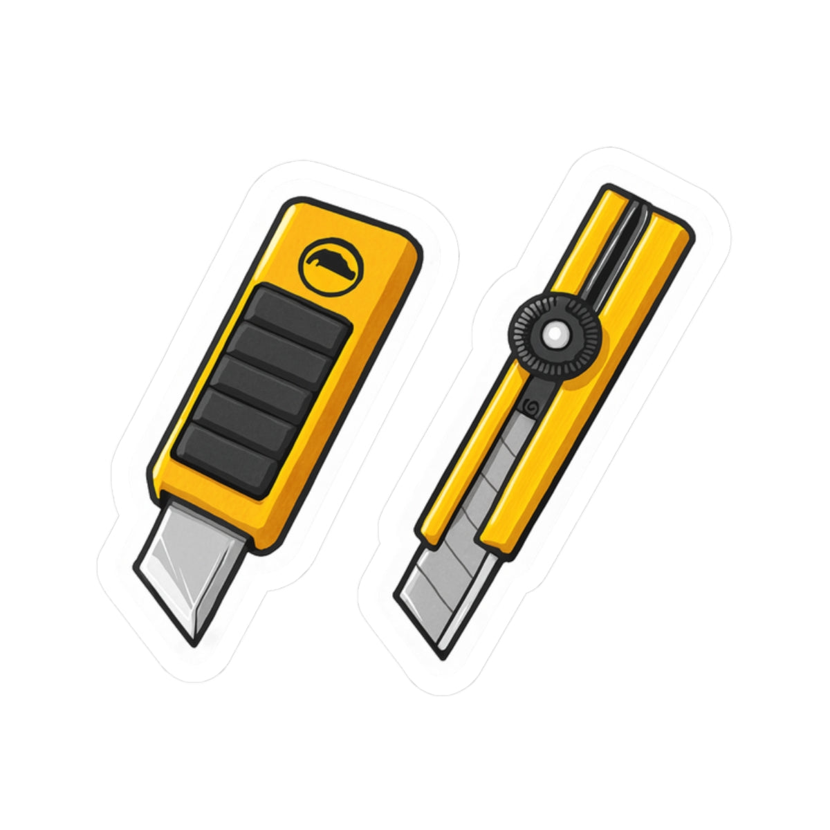 Snap blade knife kiss-cut sticker