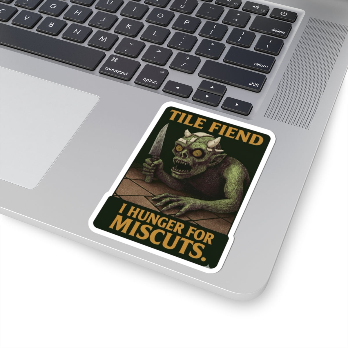 Tile Fiend Goblin “Hunger for Miscuts” sticker