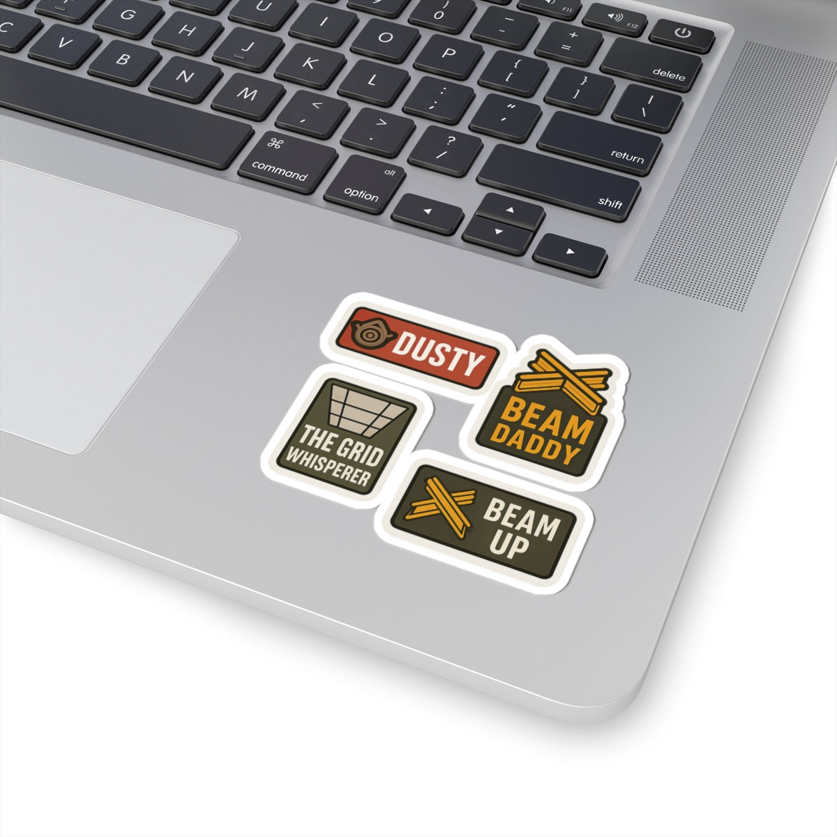 4-pack of tbar nickname Kiss-Cut Stickers