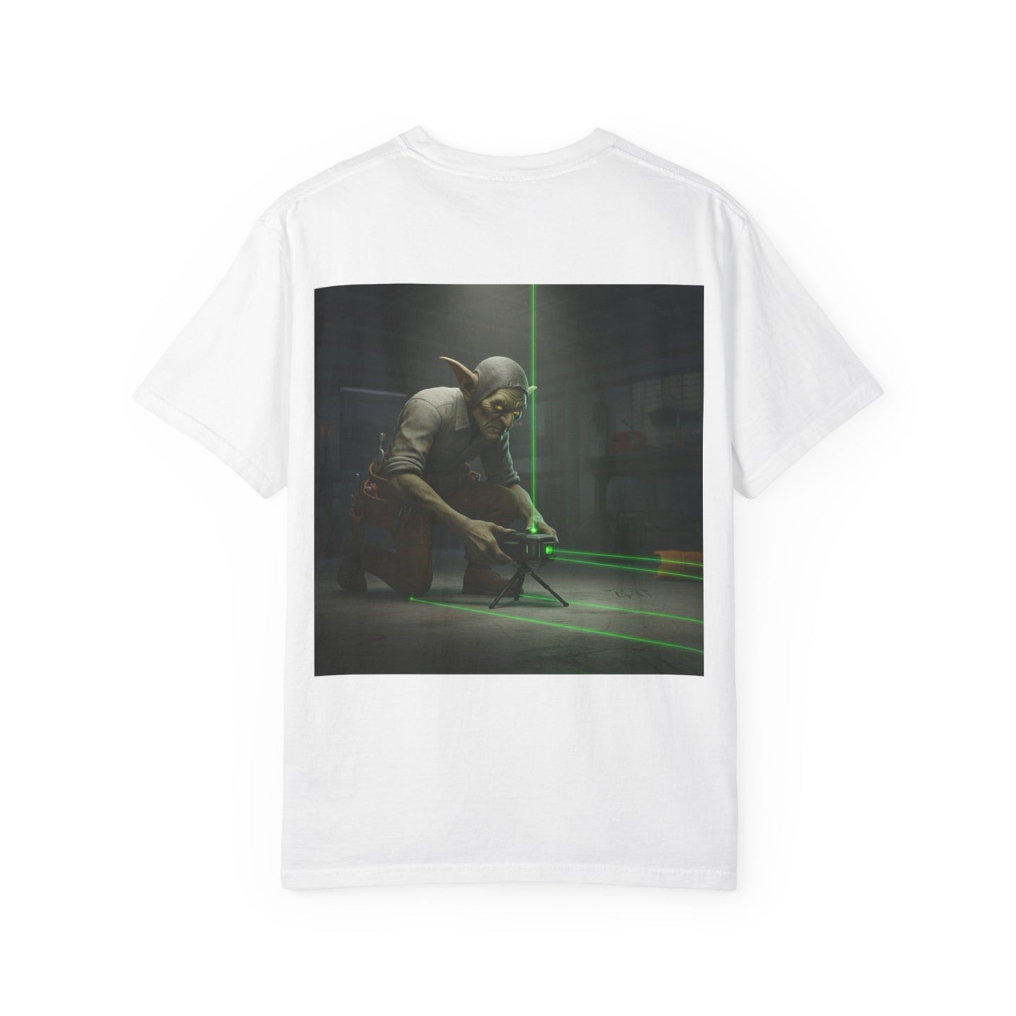 Grid Goblin setting up his laser -Shirt