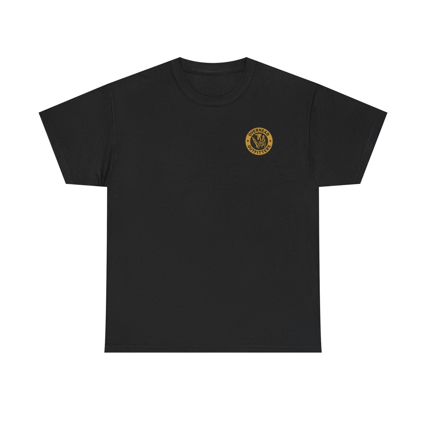 “Ceiling Slayer Unit” military inspired shirt with tbar cross and skull