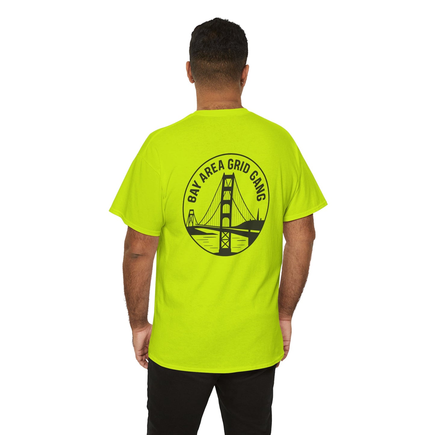 “Bay Area Grid Gang” with Golden Gate Bridge. Safety colors