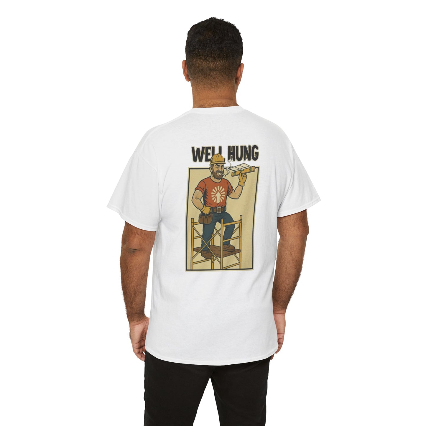 “Well Hung” Comic Jobsite Humor Tee