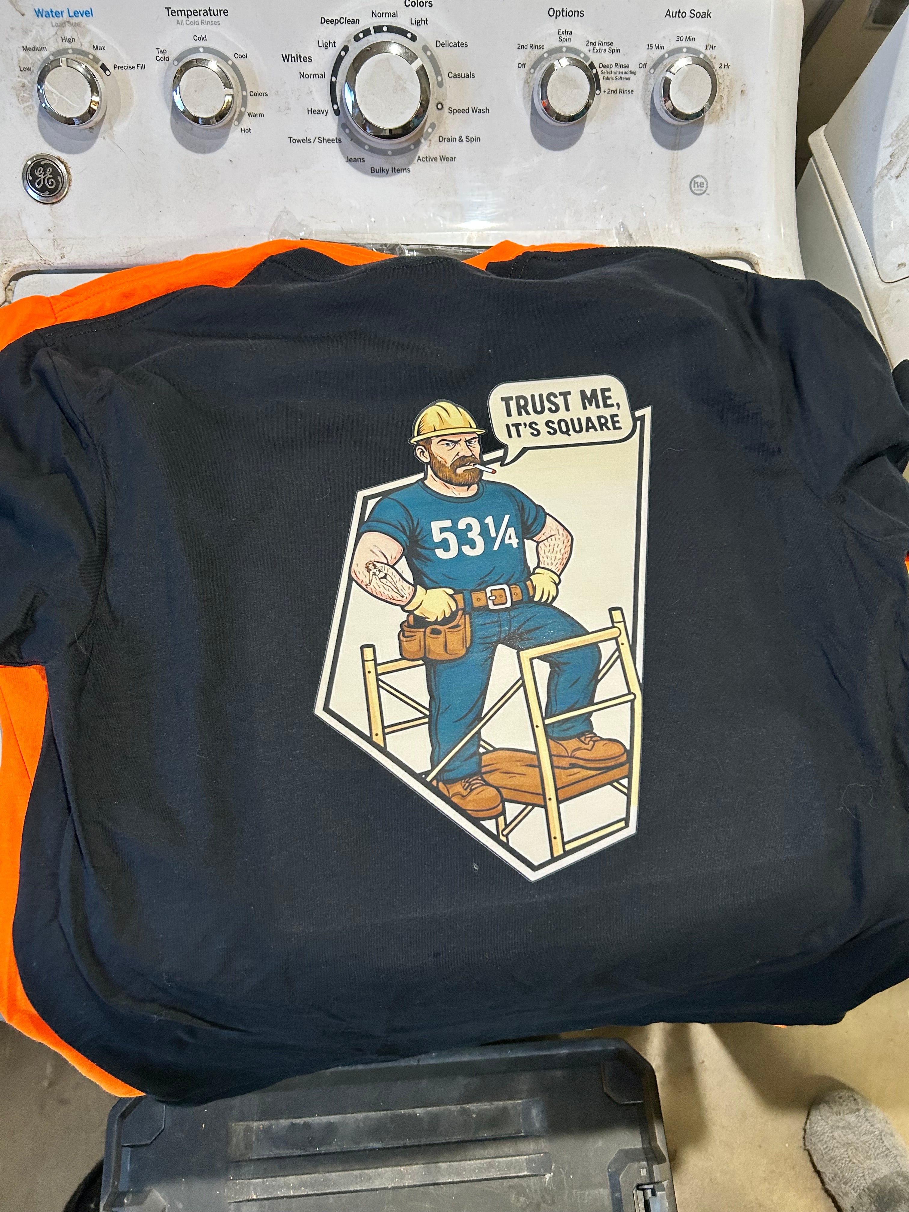 “Trust Me, It’s Square” – 53¼” shirt