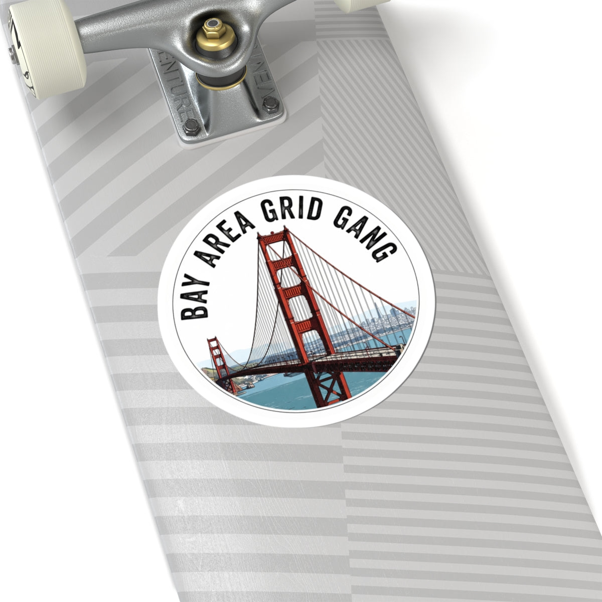 Bay Area Grid Gang sticker with Golden Gate Bridge
