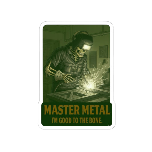 Skeleton Welder (skeleton very visible) Sticker