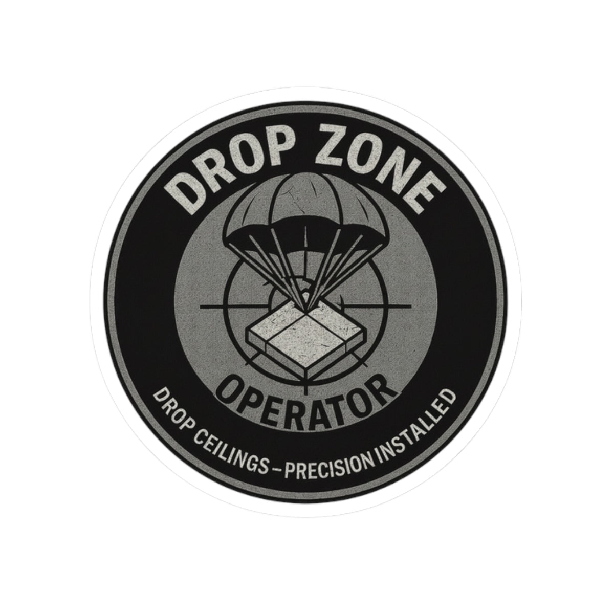 “Drop Zone Operator” version 1, kiss-cut sticker