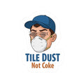 “Tile Dust Not Coke” kiss-cut sticker