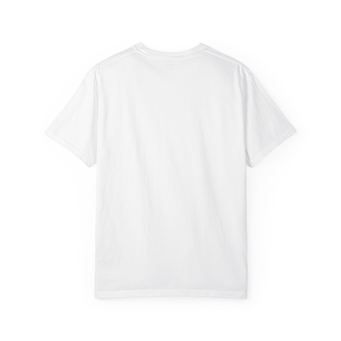 “Still Shooting. Still Cursed” (print on front) Zombie Ceiling Wire Shooter shirt