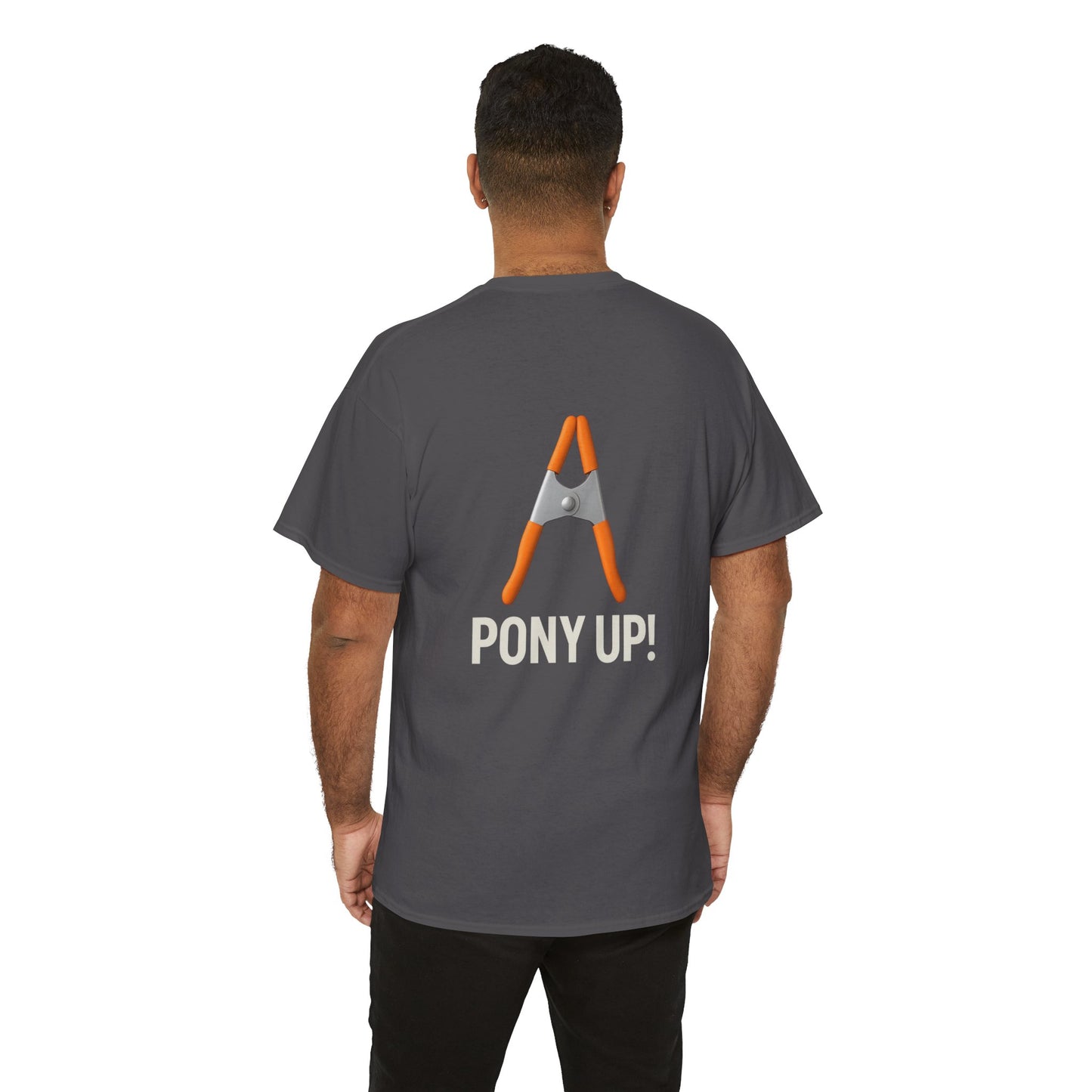 “Pony Up!” Shirt with actual Pony clamp