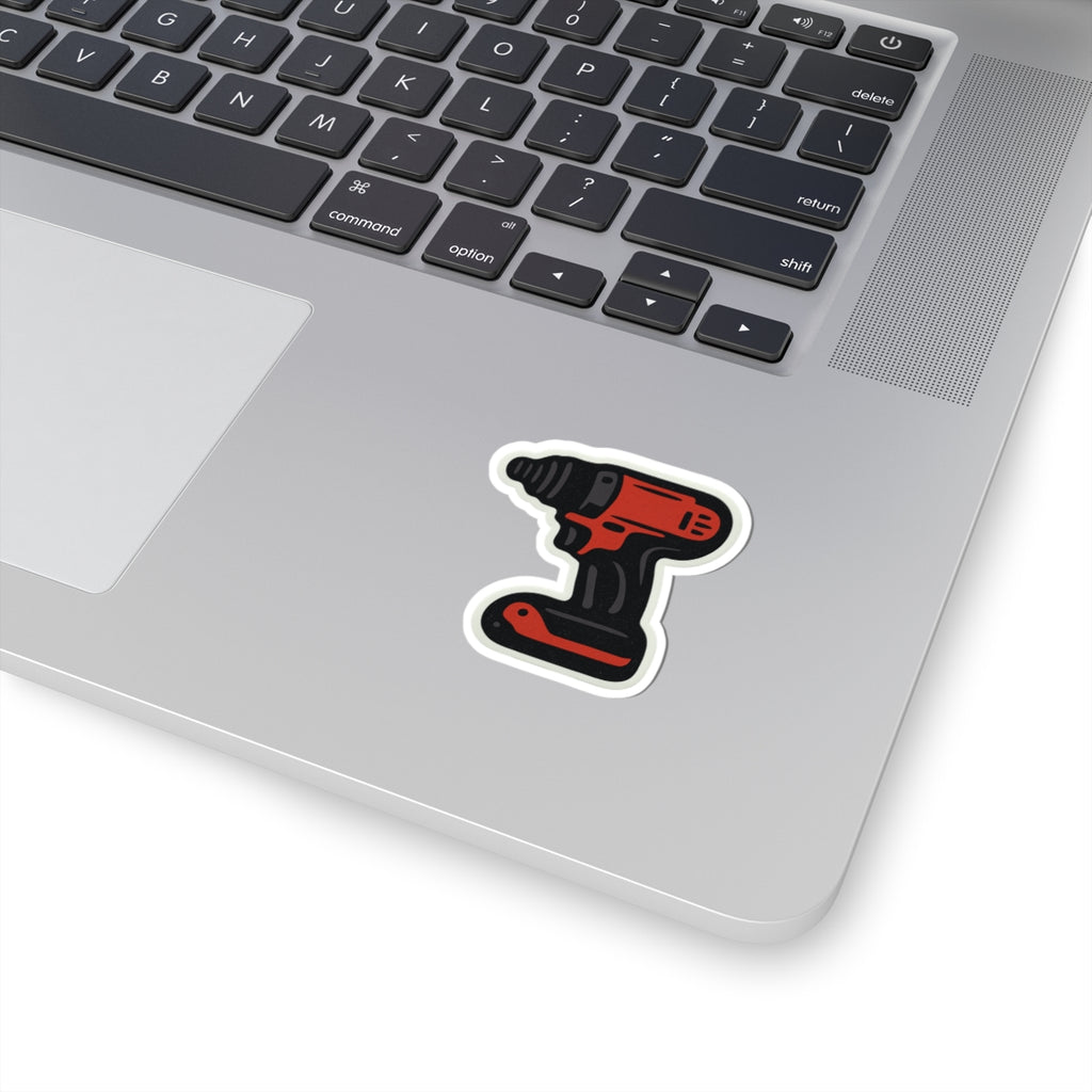 Red and Black Impact Driver kiss-cut sticker