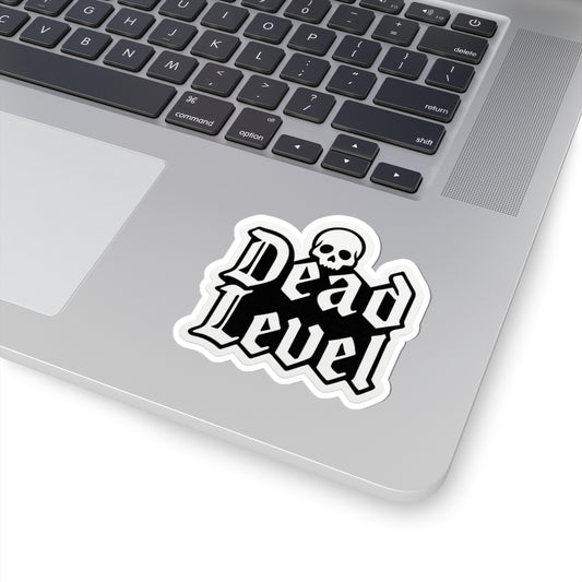 “Dead Level” with skull spooky season sticker