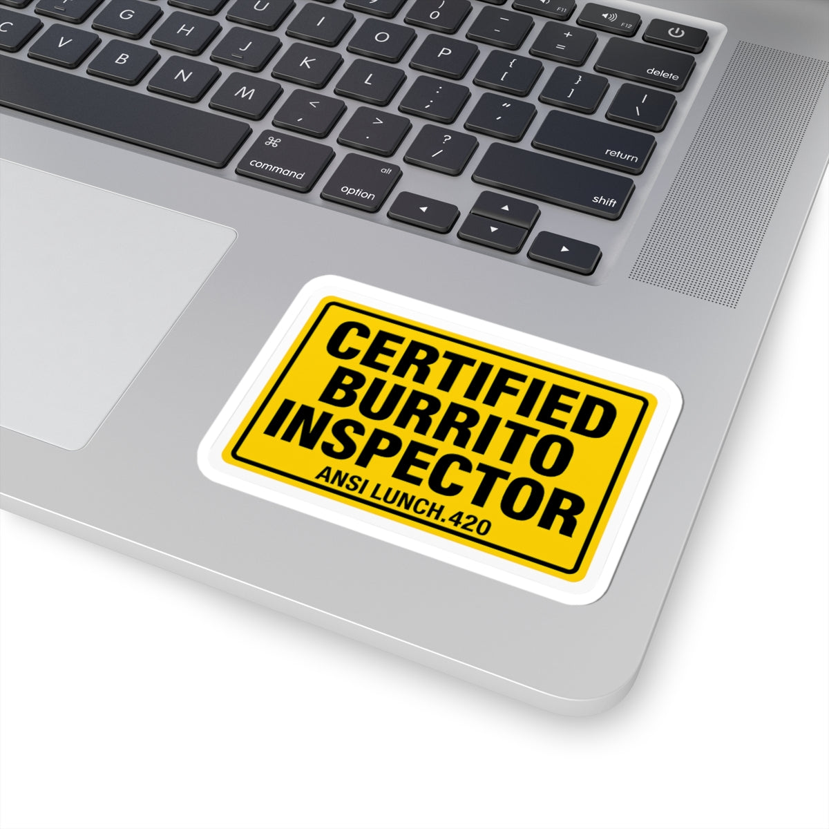 Certified Burrito Inspector Stickers | Fun Vinyl Stickers for Foodies, Taco Lovers, Kitchen Decor, Gift for Chefs, Funny Laptop Stickers