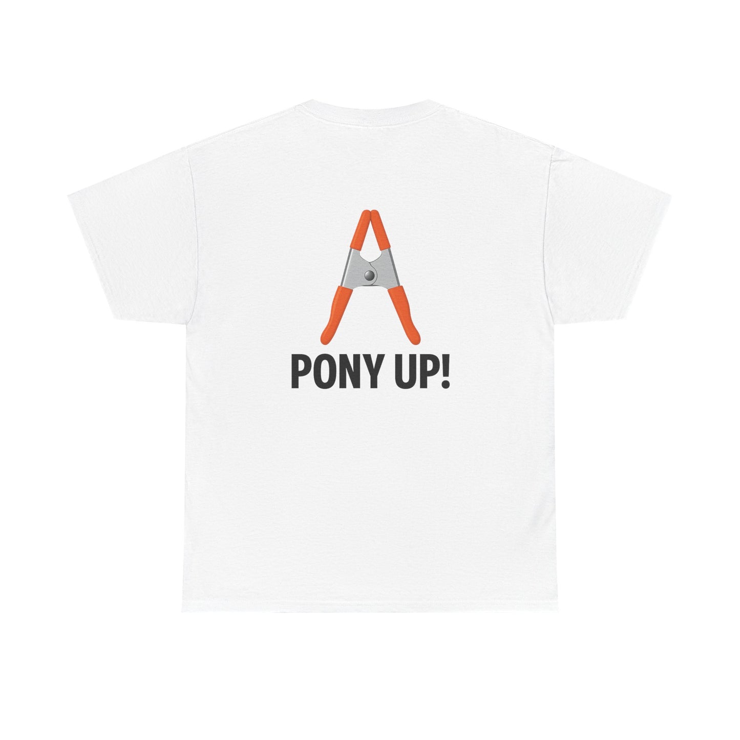 “Pony Up!” Shirt with actual Pony clamp