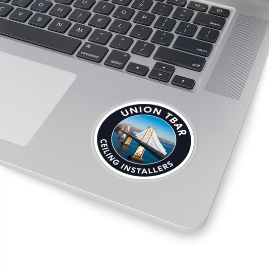 Union Tbar Ceiling Installers with Bay Bridge - sticker
