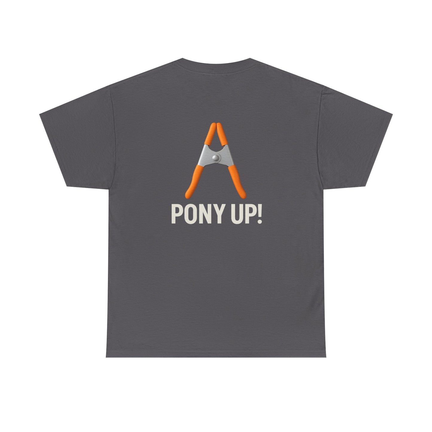 “Pony Up!” Shirt with actual Pony clamp
