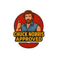 Chuck Norris Approved Sticker