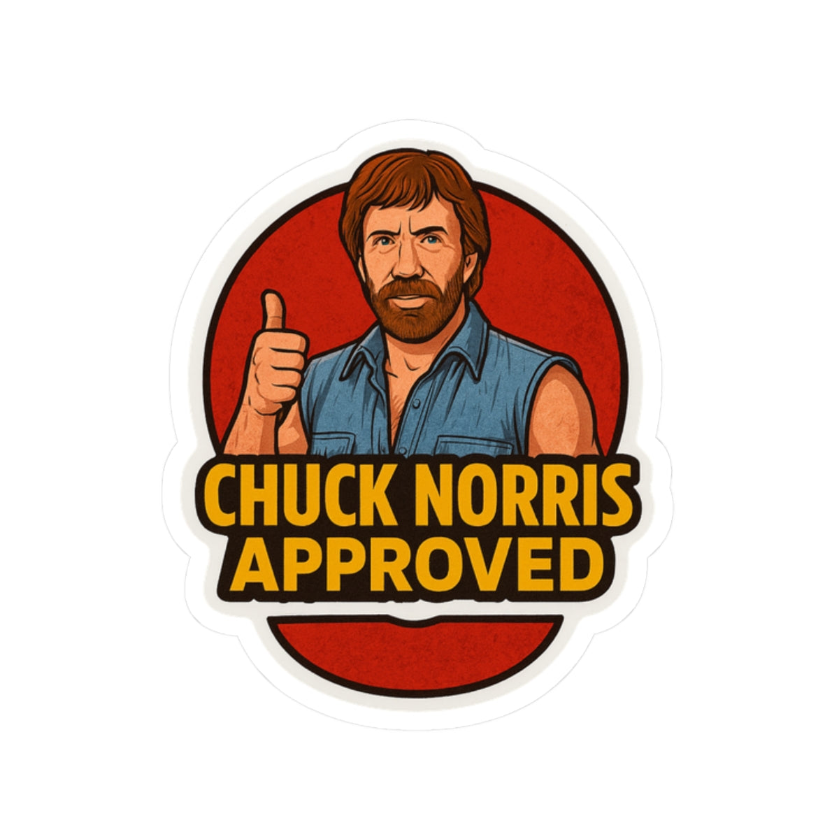 Chuck Norris Approved Sticker