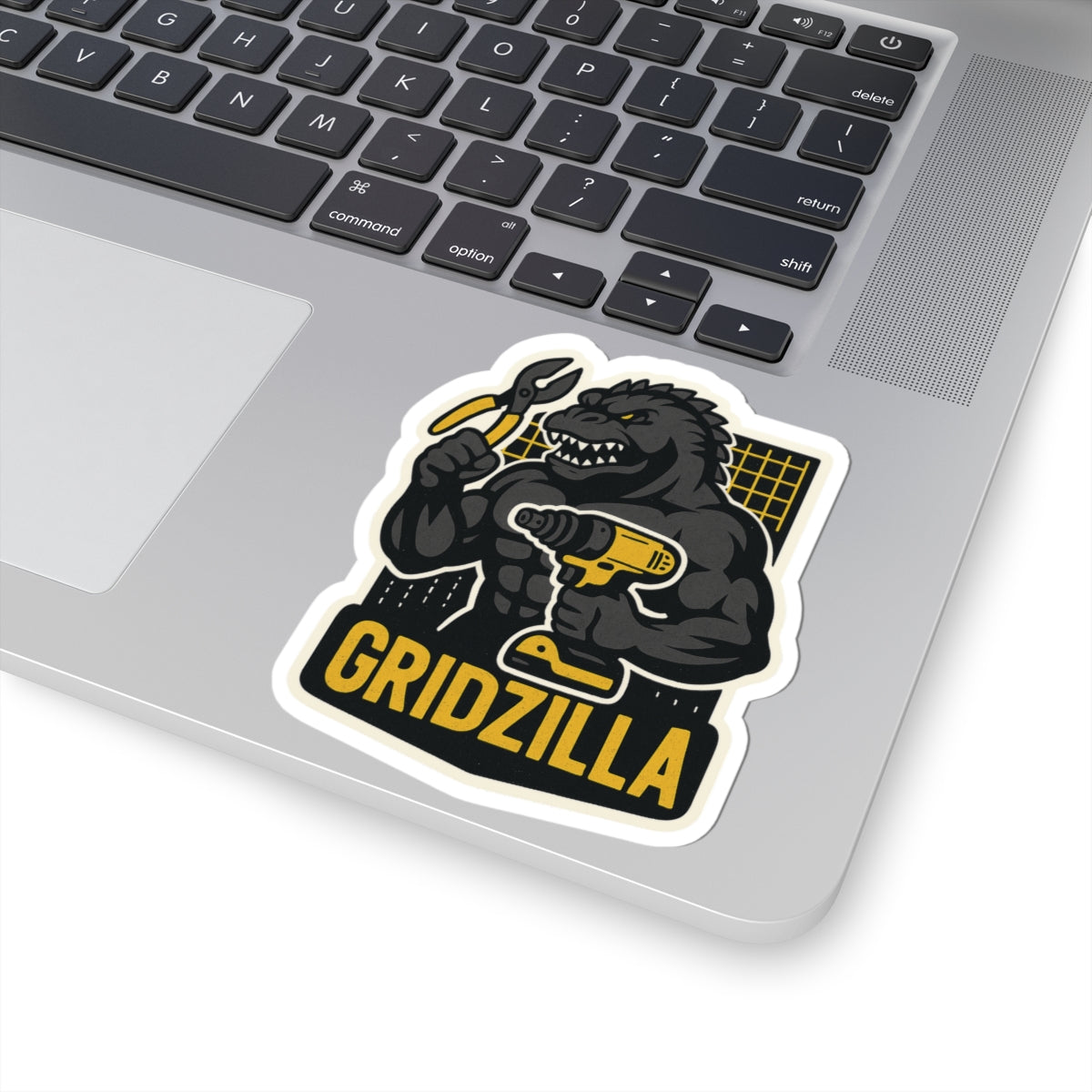 “Gridzilla” Kiss-Cut Sticker