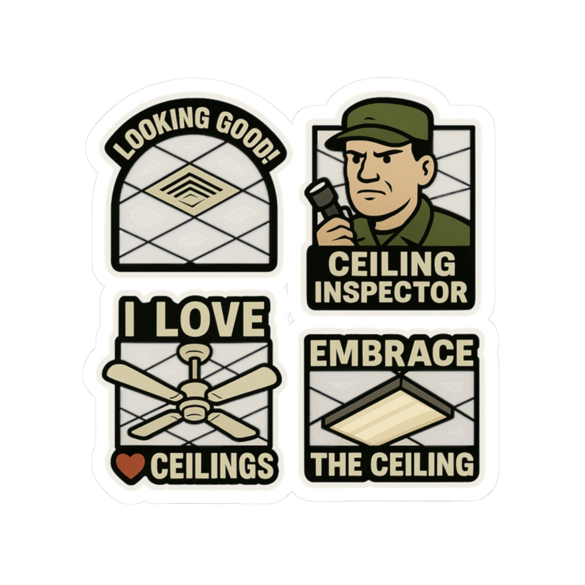 Military unit patch Inspired sticker sheet value pack. Kiss-Cut Sticker
