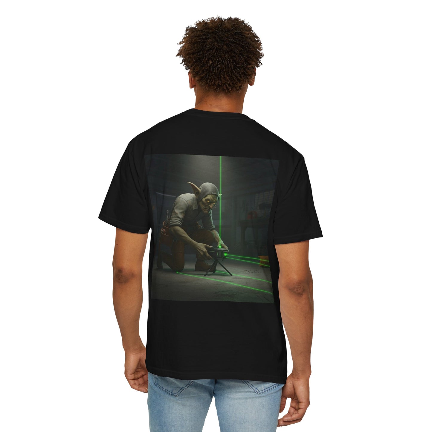 Grid Goblin setting up his laser -Shirt