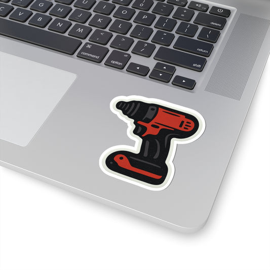 Red and Black Impact Driver kiss-cut sticker