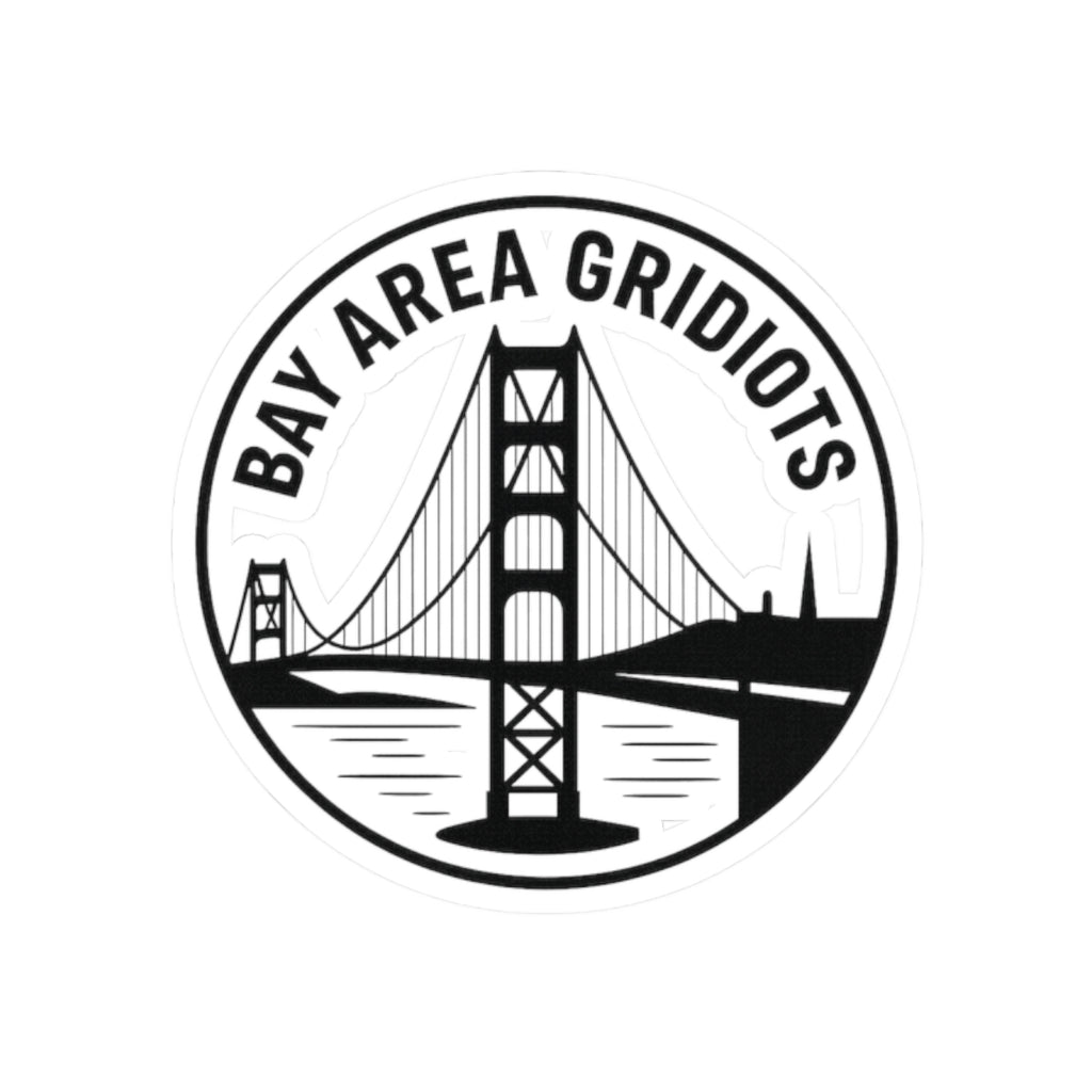 “Bay Area Gridiots” Sticker - Golden Gate Bridge  Kiss-Cut Sticker