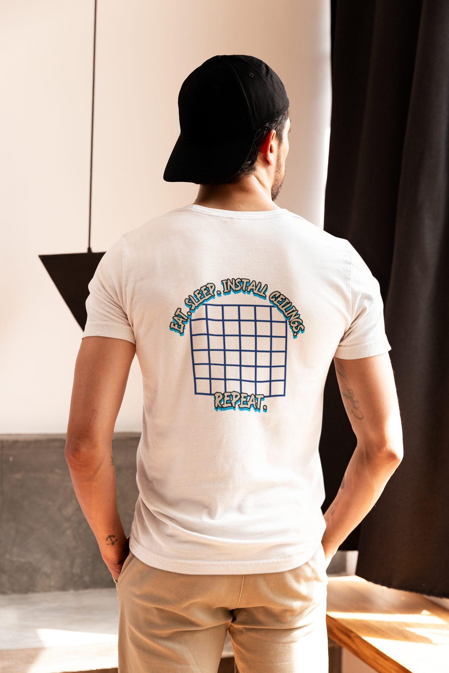 “Eat. Sleep. Install Ceilings. Repeat.” Shirt