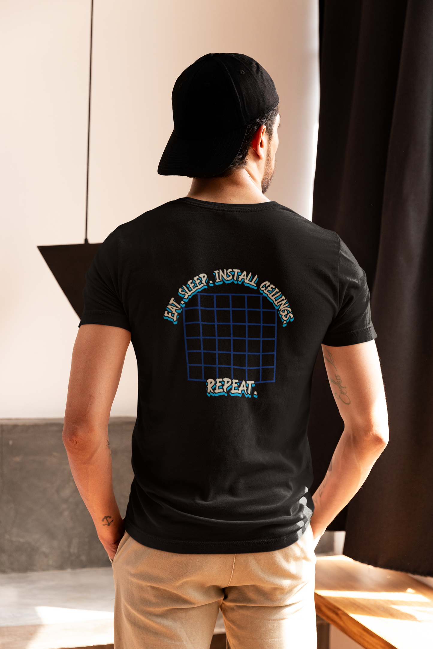 “Eat. Sleep. Install Ceilings. Repeat.” Shirt