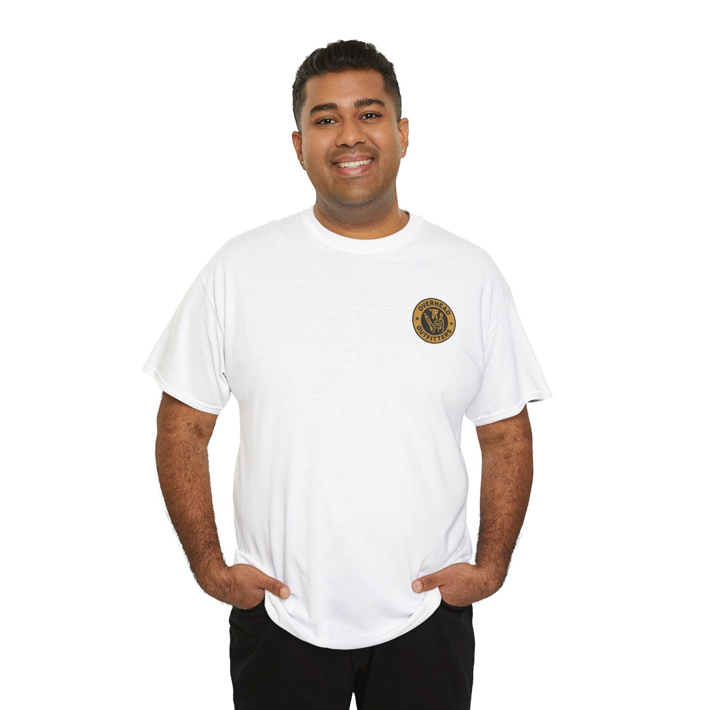 “Snip Happens” shirt with yellows, reds and greens