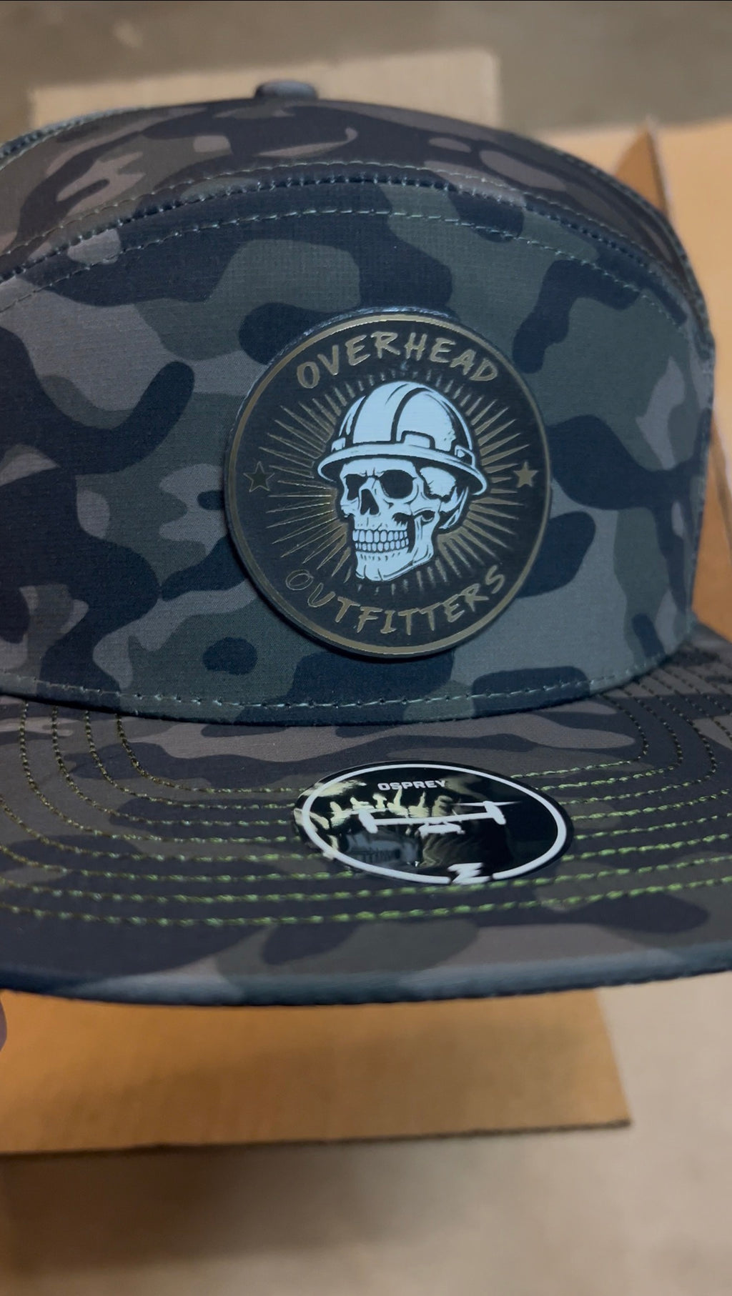Overhead Outfitters brand logo Trucker Hat – Acrylic Patch
