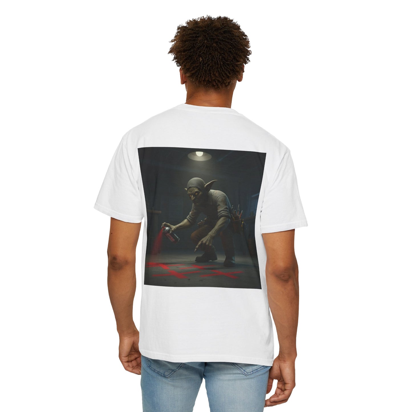 Grid Goblin doing layout for a ceiling - shirt