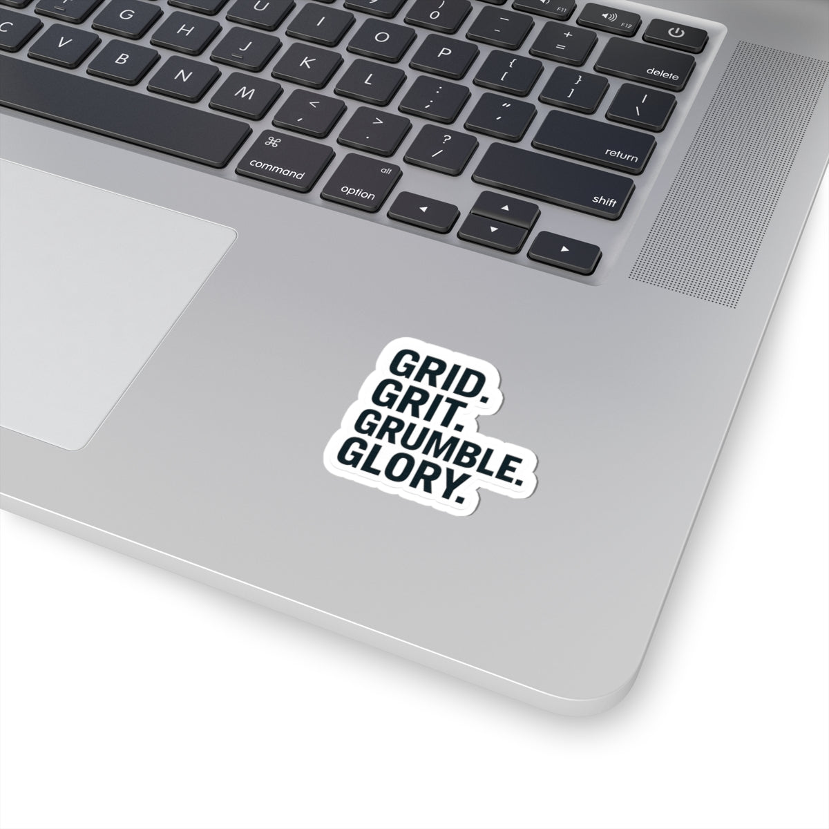 “Grid. Grit. Grumble. Glory.” sticker for T-Bar Ceiling Installers