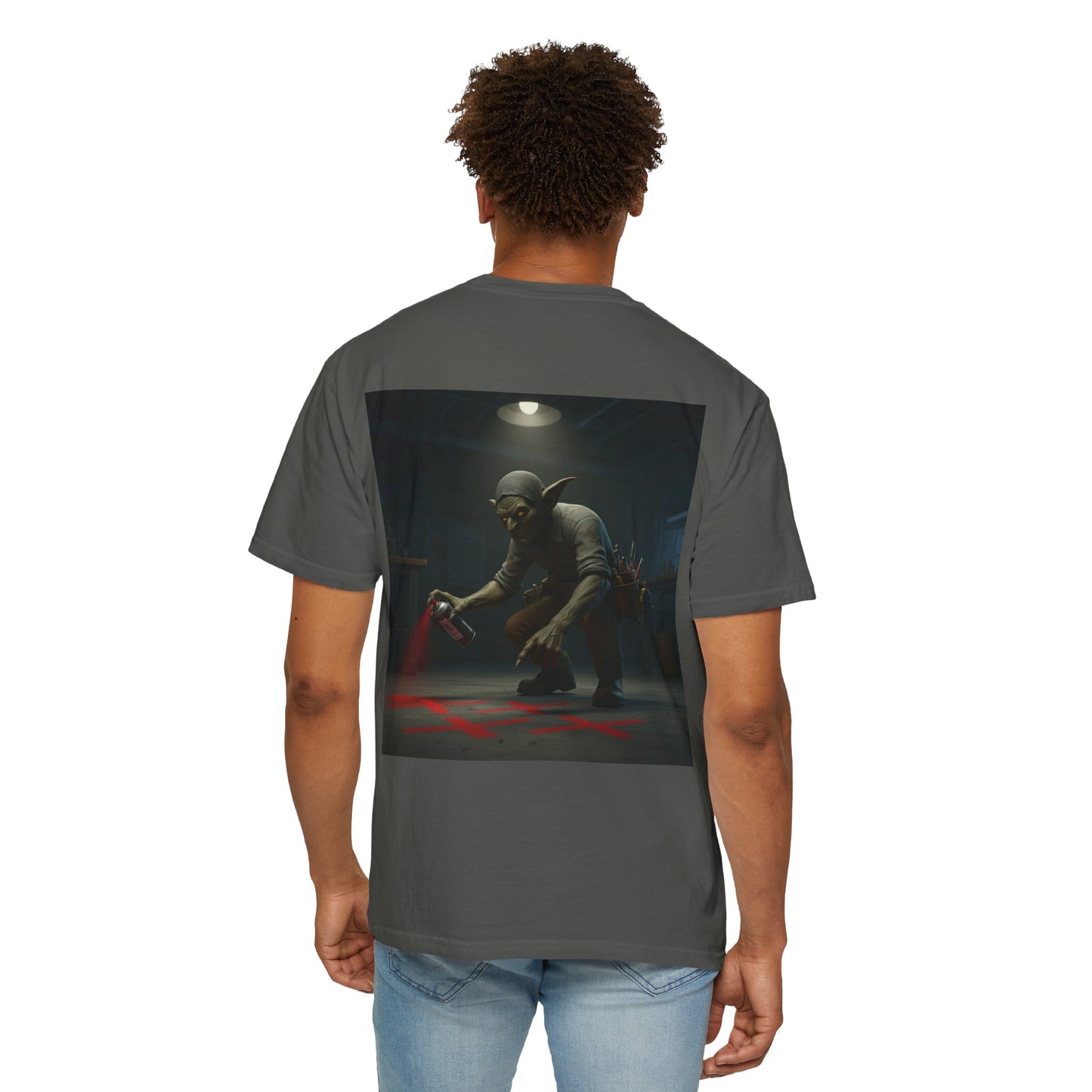 Grid Goblin doing layout for a ceiling - shirt