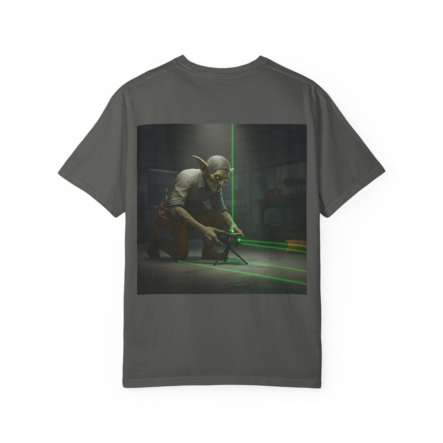 Grid Goblin setting up his laser -Shirt