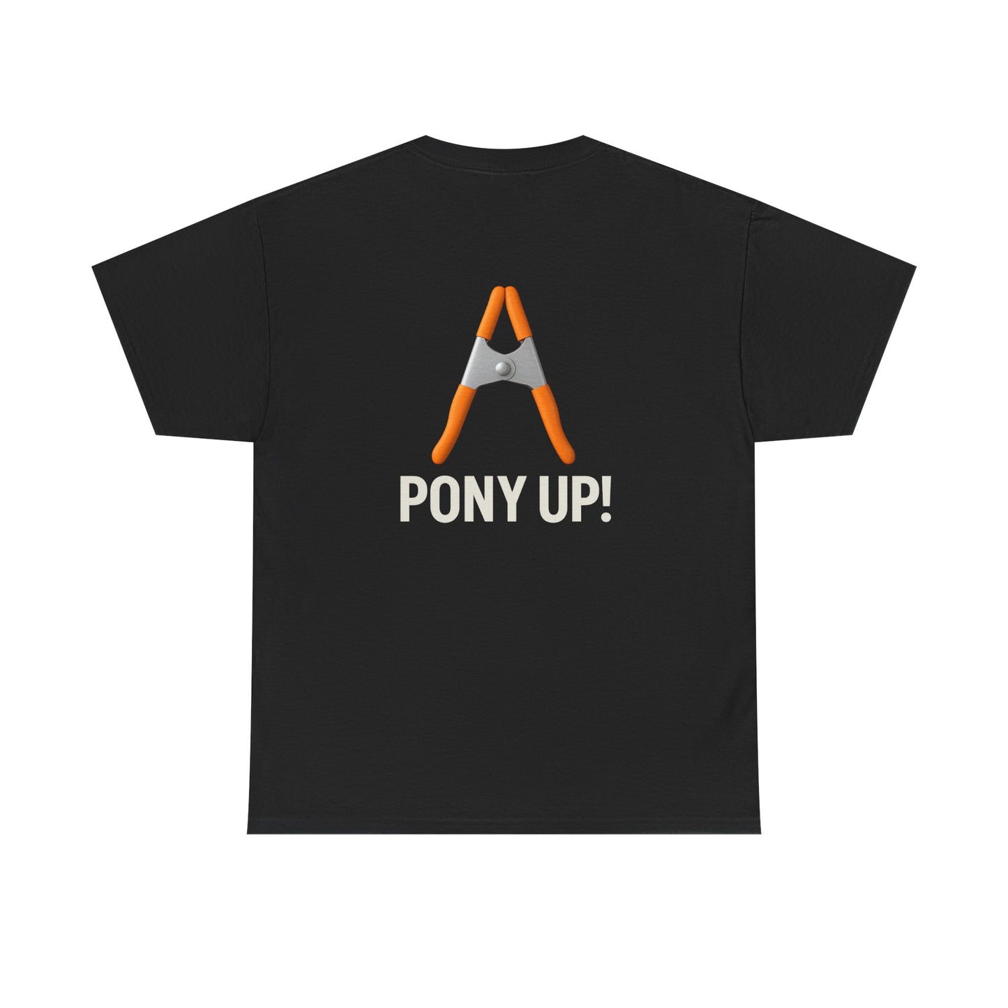 “Pony Up!” Shirt with actual Pony clamp