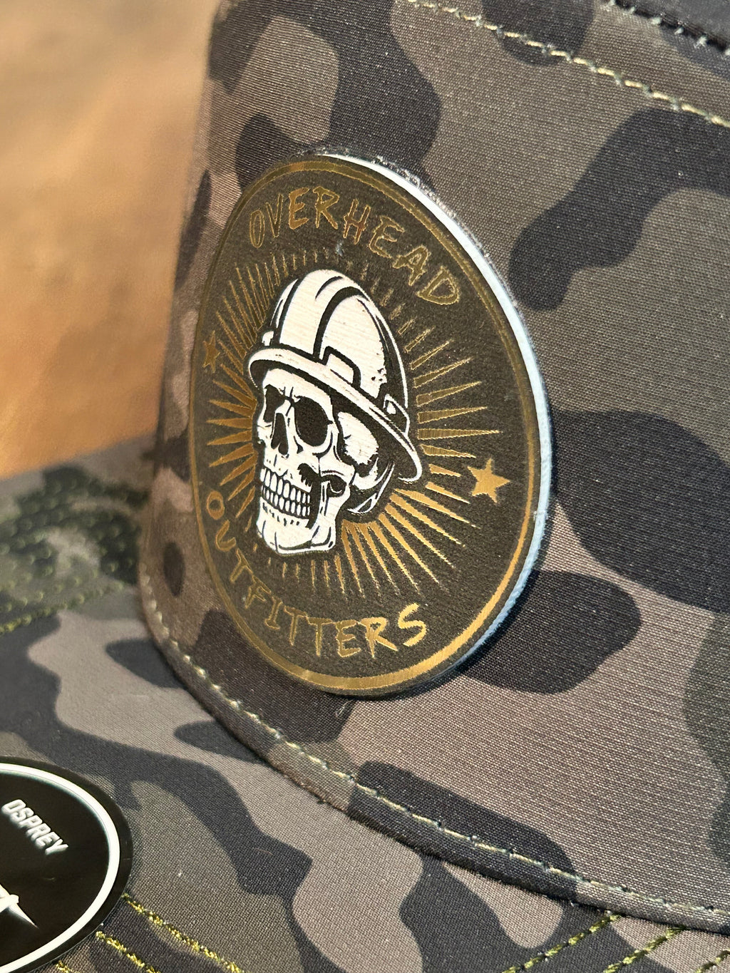 Overhead Outfitters brand logo Trucker Hat – Acrylic Patch