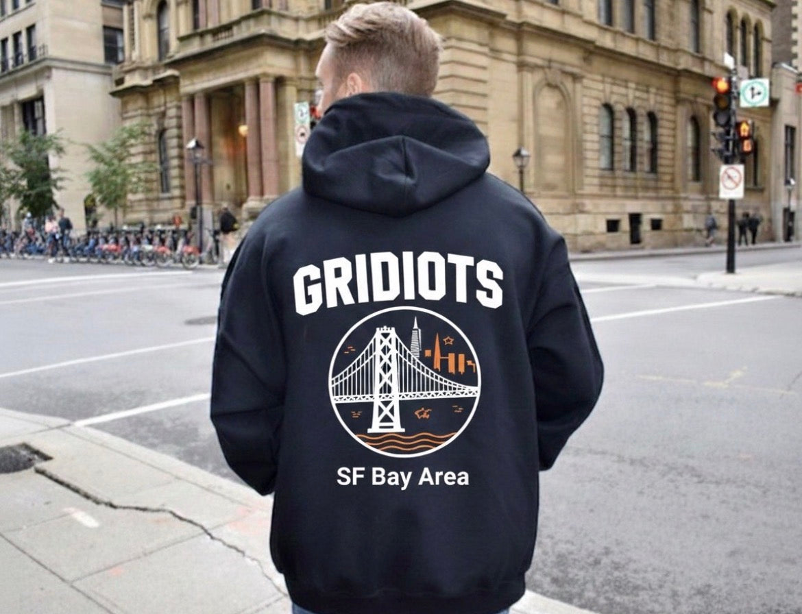 GRIDIOTS Hoodie — Shop Cut (Black, 2XL)