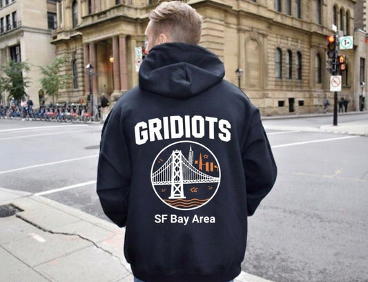 GRIDIOTS Hoodie — Shop Cut (Black, 2XL)