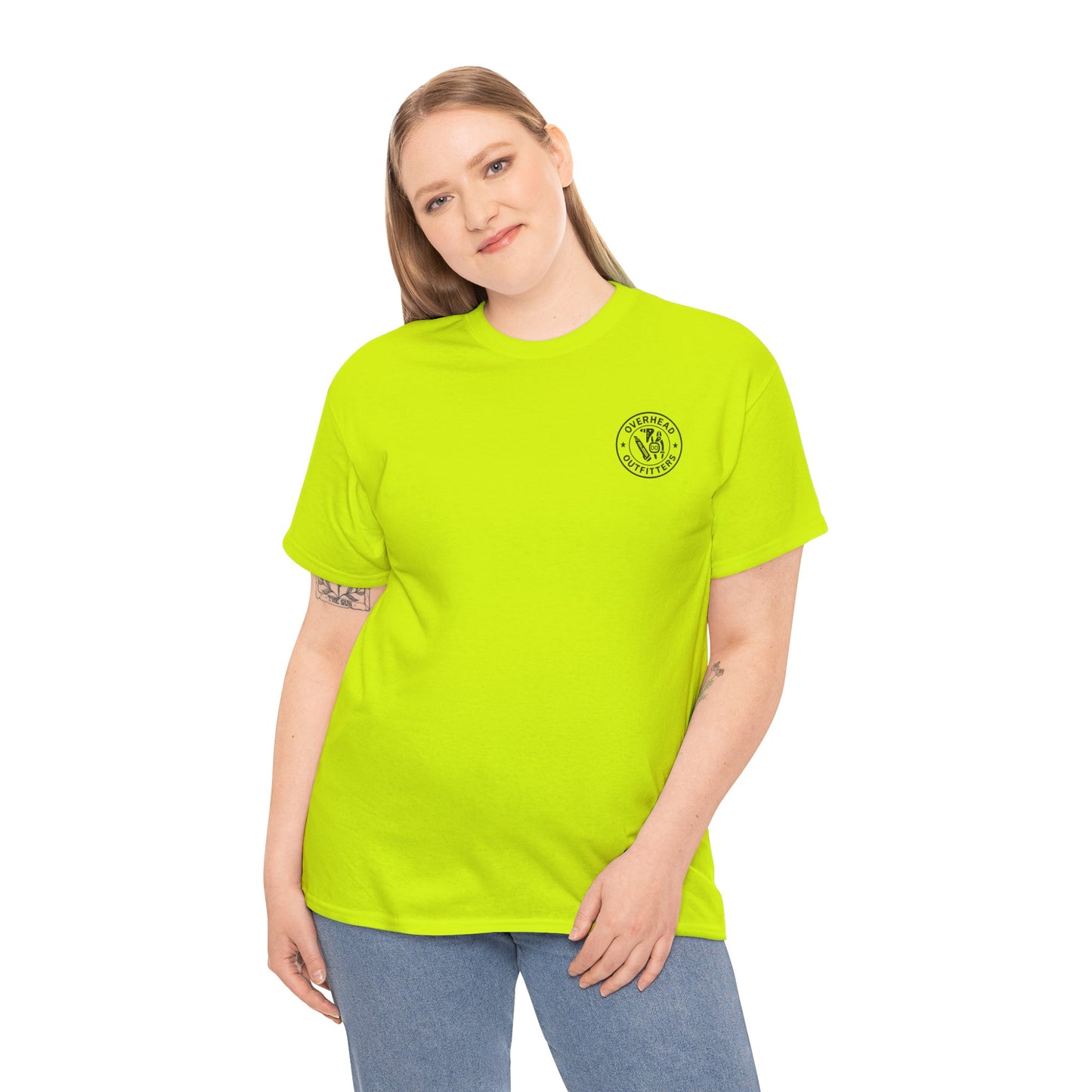 “Measure. Cut. Curse. Repeat.” Safety Colors Tee