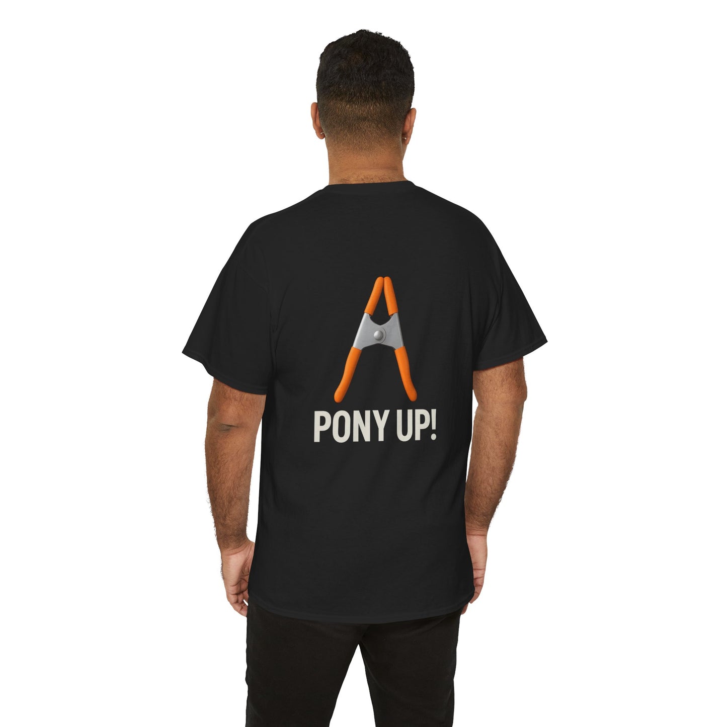 “Pony Up!” Shirt with actual Pony clamp