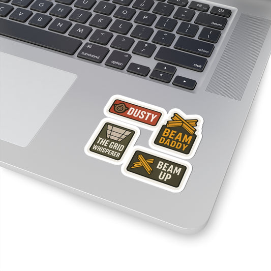 4-pack of tbar nickname Kiss-Cut Stickers