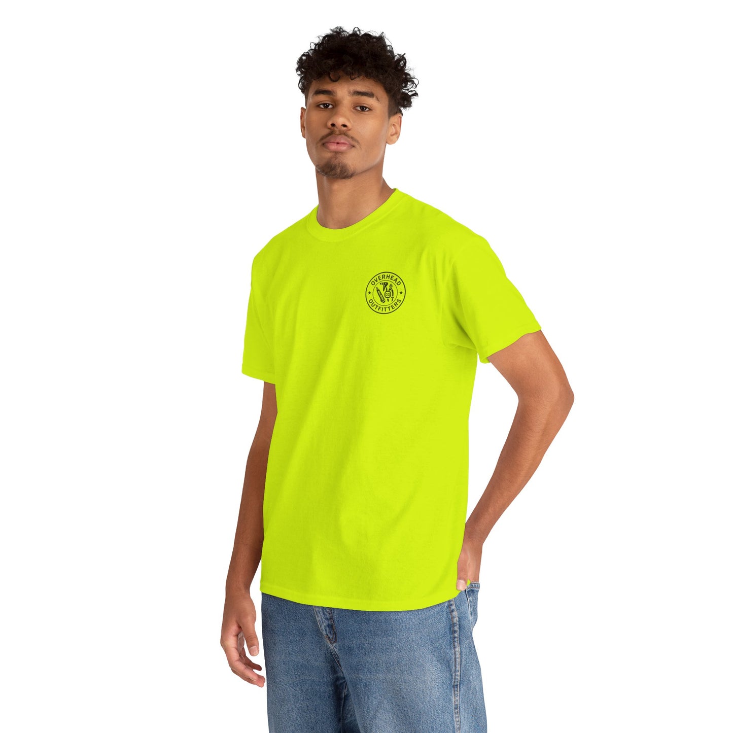 “Measure. Cut. Curse. Repeat.” Safety Colors Tee