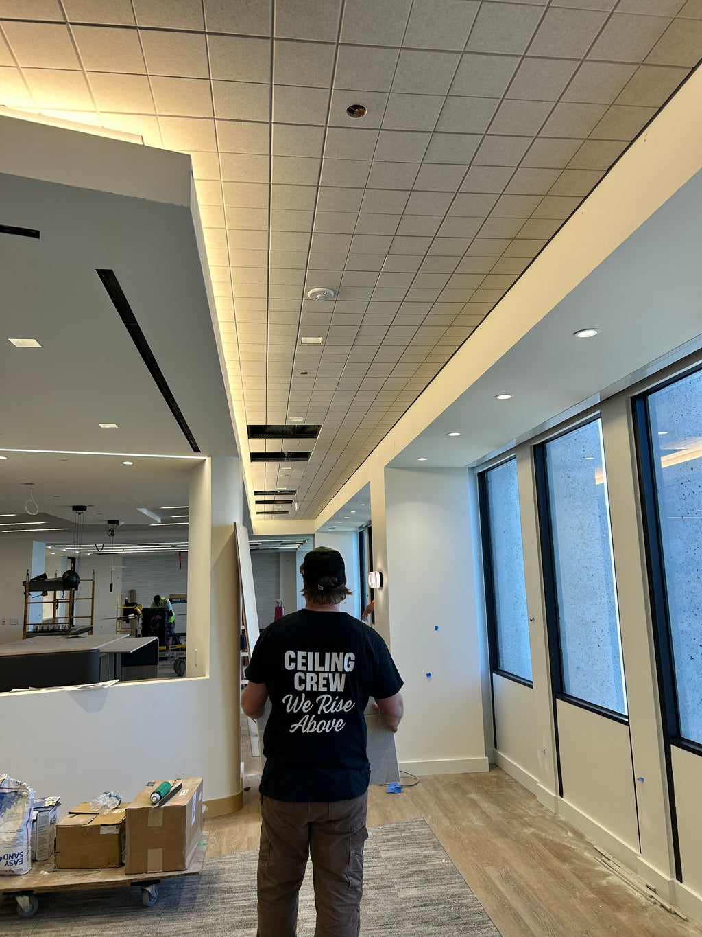 ”Ceiling Crew. We Rise Above” shirt