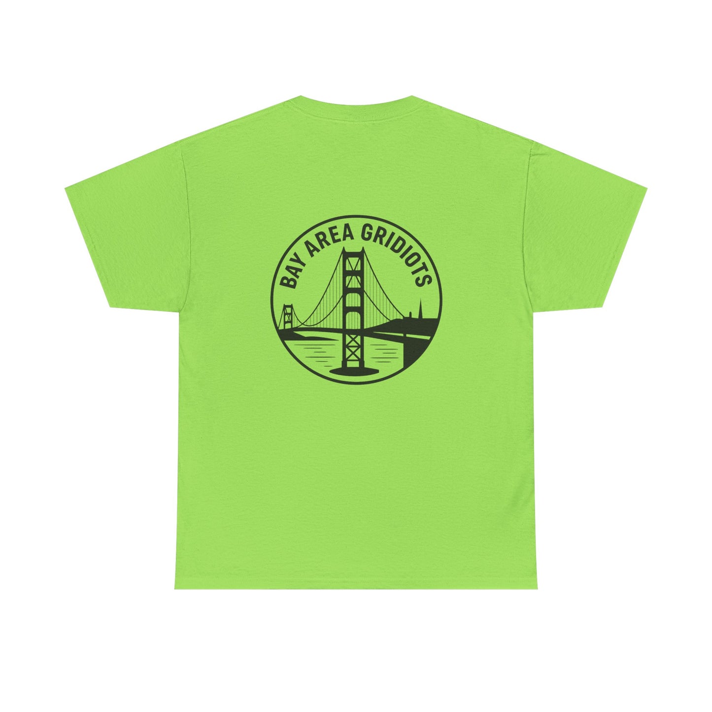 “Bay Area Gridiots” with Golden Gate Bridge. Safety colors