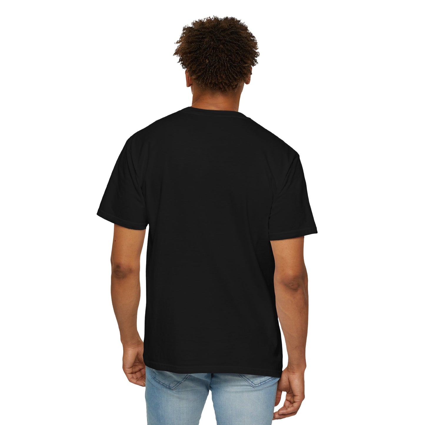 “Still Shooting. Still Cursed” (print on front) Zombie Ceiling Wire Shooter shirt