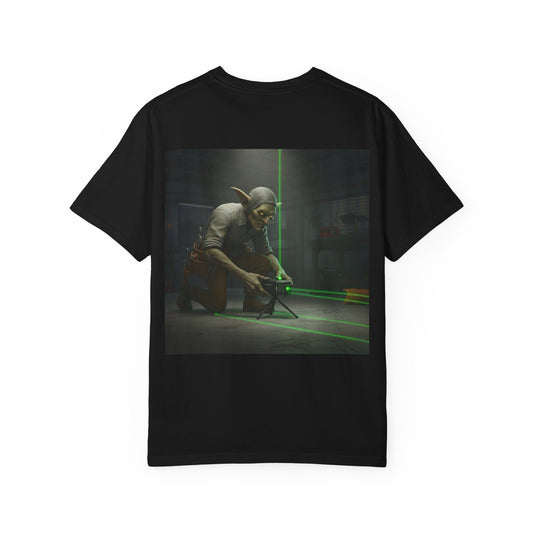 Grid Goblin setting up his laser -Shirt