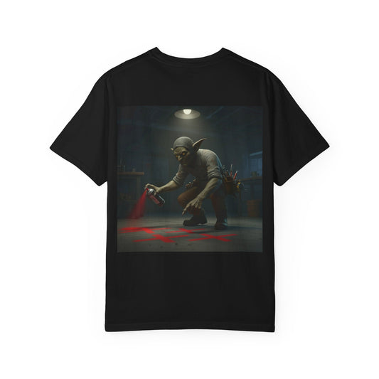 Grid Goblin doing layout for a ceiling - shirt