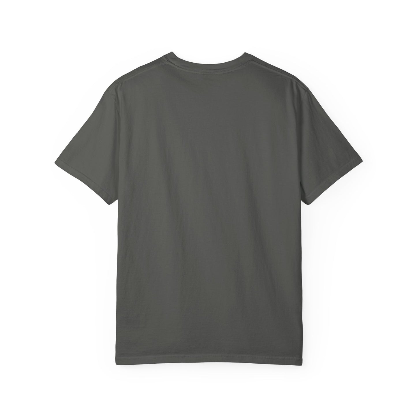 “Still Shooting. Still Cursed” (print on front) Zombie Ceiling Wire Shooter shirt